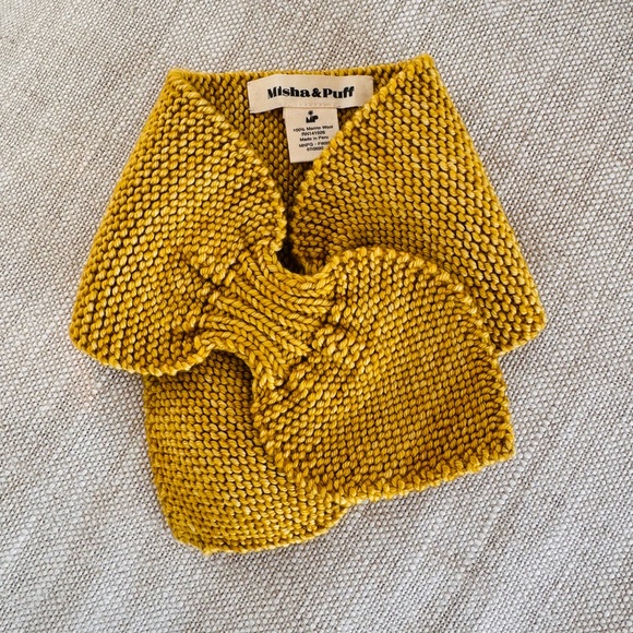 MISHA AND PUFF SLEDDING SCARF WINTER WHEAT